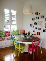 Multi Colored Dining Chairs A Playful Touch For The Decor Interior Colorful Modern Interior Design Bright Painted Furniture