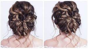 A half updo with a sleek top and lots of curls is a fun and bright idea a side half updo with curls and bangs is a chic and very girlish idea of a wedding hairstyle a half updo with a braid is a statement with curls, curls always make your hair more catchy you may easily give a desired texture to your curls making them look like you want Soft Relaxed Bridal Wedding Party Updo Great For Curly Hair A Quick Hairstyle For Long Medium Hair Youtube