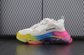 Your personal data may be jointly controlled by balenciaga and kering for marketing and other purposes as detailed in our privacy policy. Balenciaga Triple S Clear Sole Trainer White Rainbow Balenciaga Shoes Sneakers Men Fashion Balenciaga