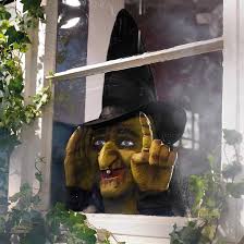 Halloween outdoor decorations ( 115 ). Tapping Witch Grandin Road