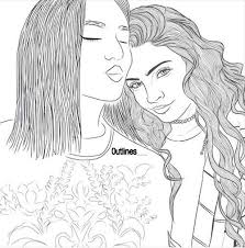 Pin By 𝓈𝒶𝒶𝒽𝒽 On Coloring Pages Bff Drawings Outline Art Drawings Of Friends