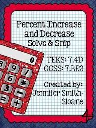 Shopping With Decimals And Percent Increase Decrease Round Up Smith Curriculum And Consulting Math Notebooks 7th Grade Math Math Fractions