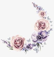 Painted Watercolor Wreath Painted Watercolor Painted Floral Material Png Image And Clipart Wreath Watercolor Cartoon Flowers Hand Painted Flowers