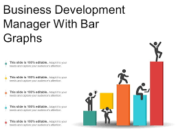 How do i get started writing my plan? Business Development Manager With Bar Graphs Powerpoint Shapes Powerpoint Slide Deck Template Presentation Visual Aids Slide Ppt