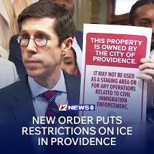 A new executive order states that city-owned parking lots, garages, parks,  or buildings in Providence can't be used as a “staging area, processing  location, or operations base” unless authorities are executing “lawful