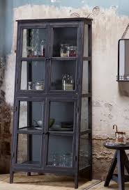 Vitrine Schrank Heritage Vintage Holz Glas Vitrine Vintage Holz Vitrine Glas