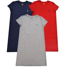 Polo Ralph Lauren Womens T Shirt Dress Jersey Knee Length Lightweight Crew Neck Womens T Shirt Dress Dress Shirts For Women T Shirt Dress