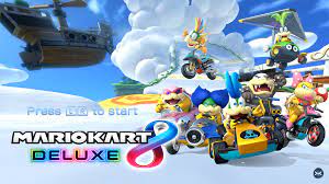 Mario Kart 8 Deluxe Title Screen Mario Kart Mario Kart 8 Super Mario Kart