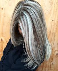 Conventional blonde haircolor will not have enough dye to make the gray hair blonde and the peroxide may lighten i assume you want to add blonde color to your gray hair without changing your dark color. 60 Ideas Of Gray And Silver Highlights On Brown Hair
