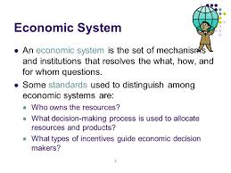 Due to the problem of scarcity, every economic system (be it capitalist, socialist, or any other economic system) needs to function to satisfy societal needs. 1 Introduction To Economics Comparative Economic Systems Ppt Download