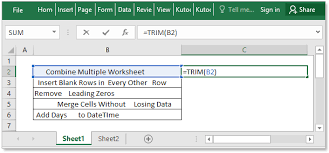 Jan 18, 2021 · you have to remove the formulas from your excel worksheet. How To Remove Leading And Trailing Spaces In Excel Cells