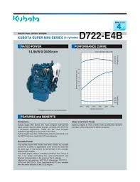 Xj5708 available at wisconsin tractor parts. Kubota Super Mini Series Z722 E4b Kubota Construction Machinery Pdf Catalogs Technical Documentation Brochure