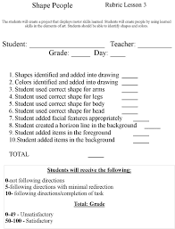 Lesson 3 Rubric Shape People Kdg Jpg 1162 1520 Assessment Rubric Rubrics Resource Classroom
