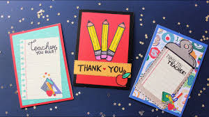 Manualidades para niños de todas las edades. 3 Cartas Faciles Y Bonitas Para El Dia Del Maestro Tarjetas Para Mi Profesor Youtube