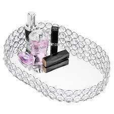 Make bedrooms in your home beautiful with bedroom decorating ideas from hgtv for bedding, bedroom décor, headboards, color schemes, and more. Decorative Makeup Vanity Trays Crystal Mirrored Cosmetic Jewelry Toiletries Trinket Home Decor Tray Handmade Glass Ornate Perfume Tray For Dresser Bedroom Bathroom Restaurant Hotel Oval Silver Buy Online In Aruba At Desertcart