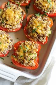 Turkey Stuffed Peppers Recipe Stuffed Peppers Recipes Food