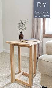 Geometric Diy End Table Diy End Tables Diy Table Diy Furniture