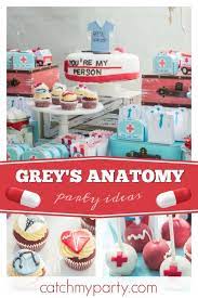 So happy 50th birthday to one of our favorite grey's anatomy doctors. Grey S Anatomy Birthday Matilde S Grey S Anatomy 14th Birthday Party Catch My Party Girls Birthday Party Themes 14th Birthday Birthday Party Activities