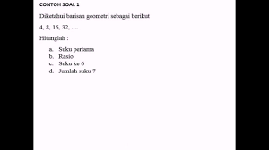 Kalian sudah tau, geometri yaitu sebuah cabang matematika yang bersangkutan dengan mempelajari tentang hubungan antara. Barisan Dan Deret Geometri Interactive Worksheet