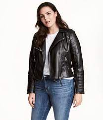H M Biker Jacket Black Ladies H M Us Vegan Leather Jacket Plus Size Jackets
