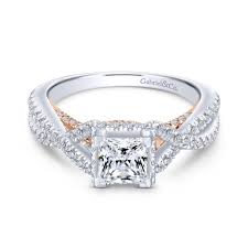 As jewelry shopping guide editors, we write about things that we love and we think you'll like too. Gabriel Bridal 14k White Rose Gold Princess Cut Diamond Engagement Ring Lee Read Jewelers