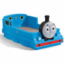 Train thomas bedding set twin size kids cartoon toddler. Step2 Thomas The Tank Engine Plastic Toddler Bed Blue Walmart Com Walmart Com