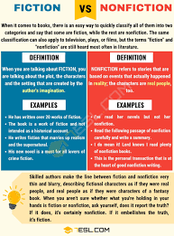 Fiction vs. Nonfiction: Useful Difference between Fiction and Nonfiction •  7ESL