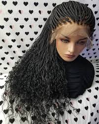 We all are seeing people making use of the braids since the childhood days. Human Hair Curly Ends Box Braids Braided Full Lace Wig 30 Inches Box Braids Hairstyles For Black Women Human Braiding Hair Human Hair Lace Wigs