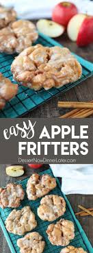 Apple Fritters An Easy And Delicious Yeast Doughnut With Chunks Of Apples Ground Cinnamon And A Sweet Apple Dessert Recipes Thanksgiving Desserts Desserts