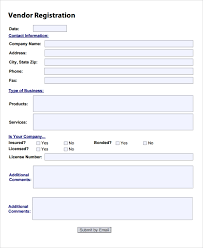 This vendor registration request letter format states that since the impact of the coronavirus has caused significant disruptions around the world, and the party is impacted by the global cash crunch, the party is seeking the following as a long term customer of the. Free 8 Sample Vendor Registration Forms In Ms Word Pdf