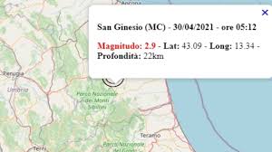 Visualizzati terremoti da 1 a 30 dei 52 trovati (ordinamento tempo decrescente). Terremoto Avvertito Intensamente Oggi 30 Aprile 2021 Nelle Marche Scossa M 2 9 Avvertita In Provincia Di Macerata Dati Ingv