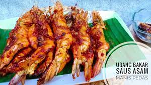 Masak udang asam manis untuk pak suamik😁 Resep Udang Bakar Saus Asam Manis Pedas Maknyus Youtube