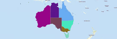 The australian telephone numbering system has recently been reformed. Create A Custom Map Of Australian States And Territories Mapline
