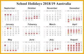 Australia 2019 School Holidays Calendar School Calendar School Holiday Calendar Homeschool Calendar