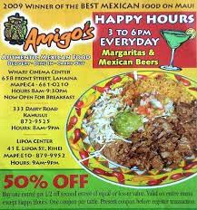 Amigo S Authentic Mexican Food Maui Discount Coupon Food Food Coupon Mexican Food Recipes