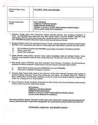 Kenyataan Tender Tajuk Projek Jabatan Air Negeri Sabah فيسبوك
