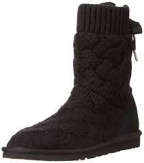 Shop dresses, tops, tees, leggings & more. Ugg Ugg Isla Knit Lace Back Women Adult Shoe Size 9 Casual 1008840 Blk Black Walmart Com Walmart Com