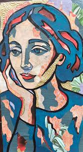 Abstract collage art