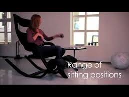 Varier stokke gravity balans chair, custom white leather and beach, peter opsvik, 1984. Gravity Balans From Varier The Utmost In Relaxation Youtube