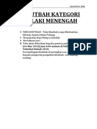 Al hamduliilah sy ikut memberikan afresiasi atas kinerja untuk memudahkan dalam membaca al qur'an. Tajuk Khutbah 2018