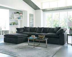 Honbay reversible sectional couch with chaise modern linen fabric l shape sofa for apartment sectional set with ottoman in bluish grey 4.3 out of 5 stars 335 $599.99 $ 599. Plush 3 Piece Sectional Sofa In Smoke Fabric By Jackson Furniture 4446 03 S
