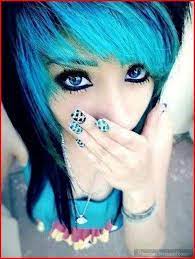 I am going to dye my hair blue. Being Wild And Cute With Emo Hairstyles For Girls Blue Hair Tumblr Hair Styles Scene Hair