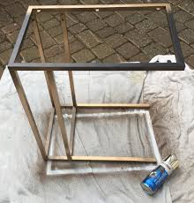 create this gold & marble side table