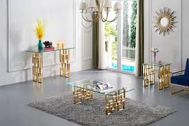 Explore 4 listings for glass and gold coffee table at best prices. Pierre Modern Rich Gold Steel Glass Top Coffee Table Set 3pcs Luchy Amor Furniture