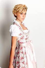 Need a little help styling your short hair? New Oktoberfest Hairstyles Short Hair Picture Hairstyles Oktoberfest Picture Short Short Hair Styles Dirndl German Dress