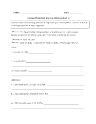 Englishlinx Com Commas Worksheets Word Usage Transition Words Writing Station