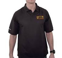POLO SHIRT, ADULT LARGE, GREY, COMPETITION LOGO