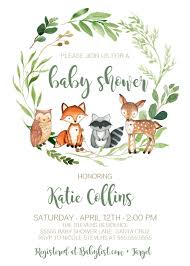 Woodland Baby Shower Invitation Boy Gender Neutral Instant Etsy Woodland Baby Shower Invitations Boy Woodland Animal Baby Shower Invitations Baby Shower Woodland Theme