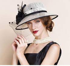 Style Formalmaterial Linendepartment Name Adultpattern Type Floralcolor Beige White Black Church Hats Hats For Women Derby Hats