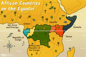Equator countries list an old map of showing the equator line with a compass. Which African Countries Are Located On The Equator